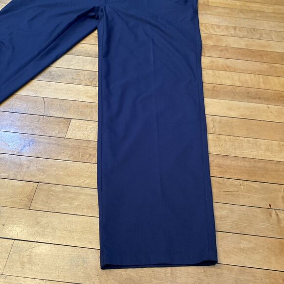 32 Degrees Cool Stretch Performance Pants Men’s Size 40x32 Navy Blue Pleated - Picture 5 of 10